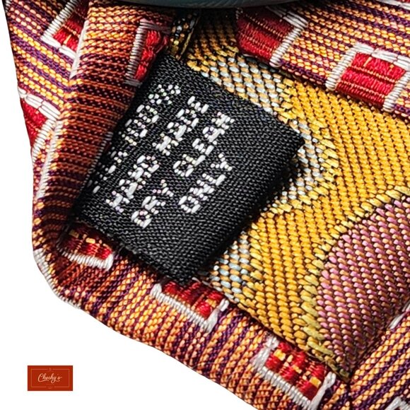 True Forum Orange/Red 100% Silk Tie 60" Long 4" Wide(ID159) - Picture 6 of 8